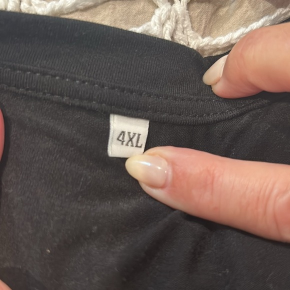 2 for 1 set! Flower print shorts and black shirt. - Picture 7 of 7